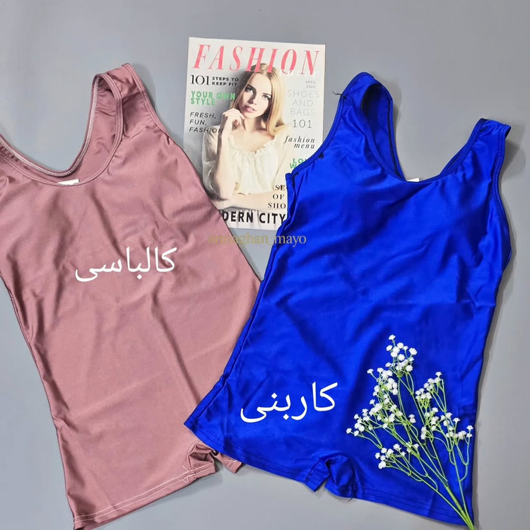 مایو زنانه پادار پشت قهرمانی پارچه خارجی فریسایز کد۱۲۰