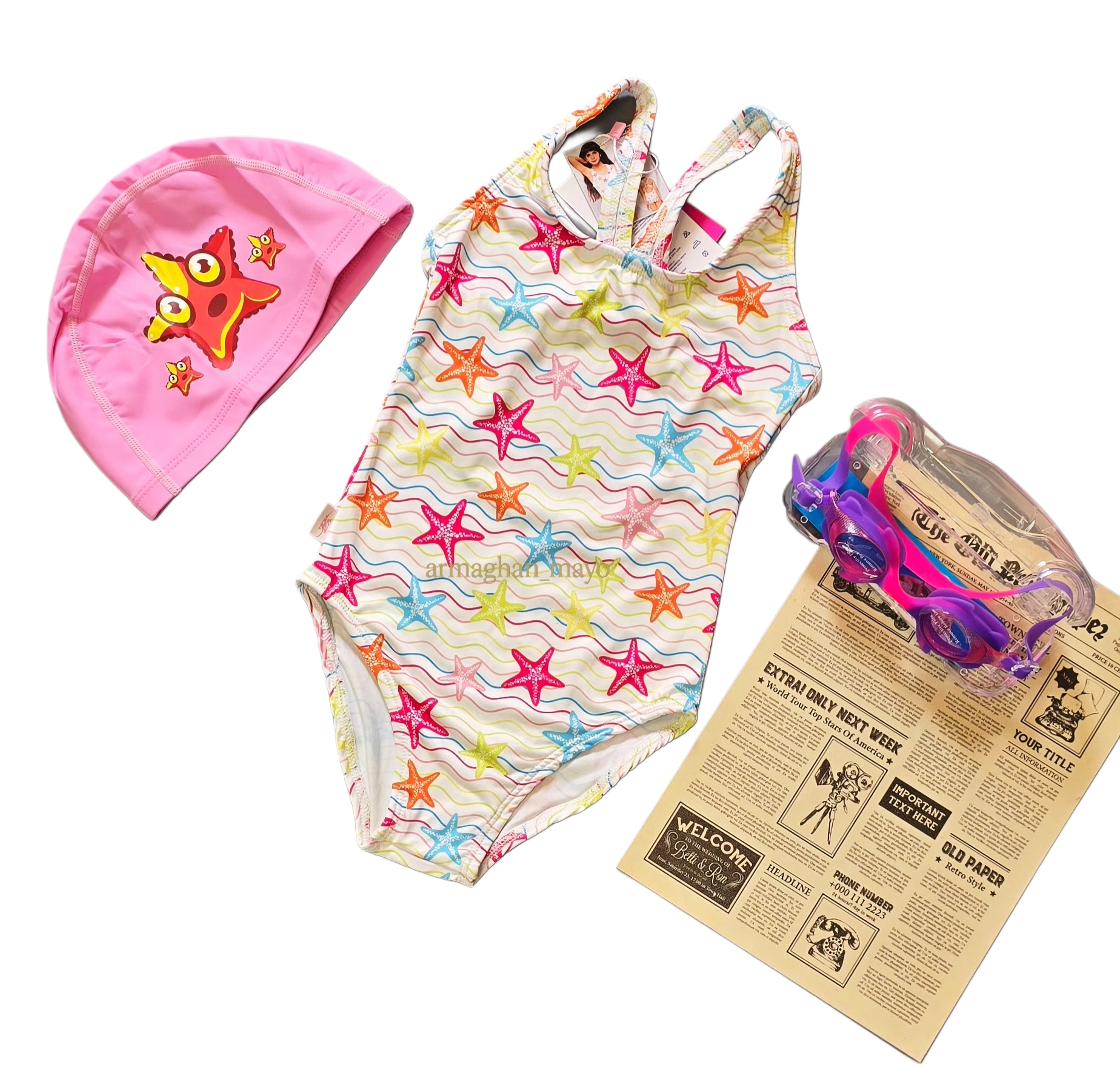 مایو  دخترانه بچگانه پشت قهرمانی برند ZX طرح ستاره دریایی کد۱۰۸