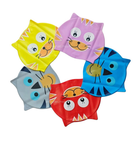 کلاه شنا بچگانه سیلیکونی عروسکی کد۱۶۶