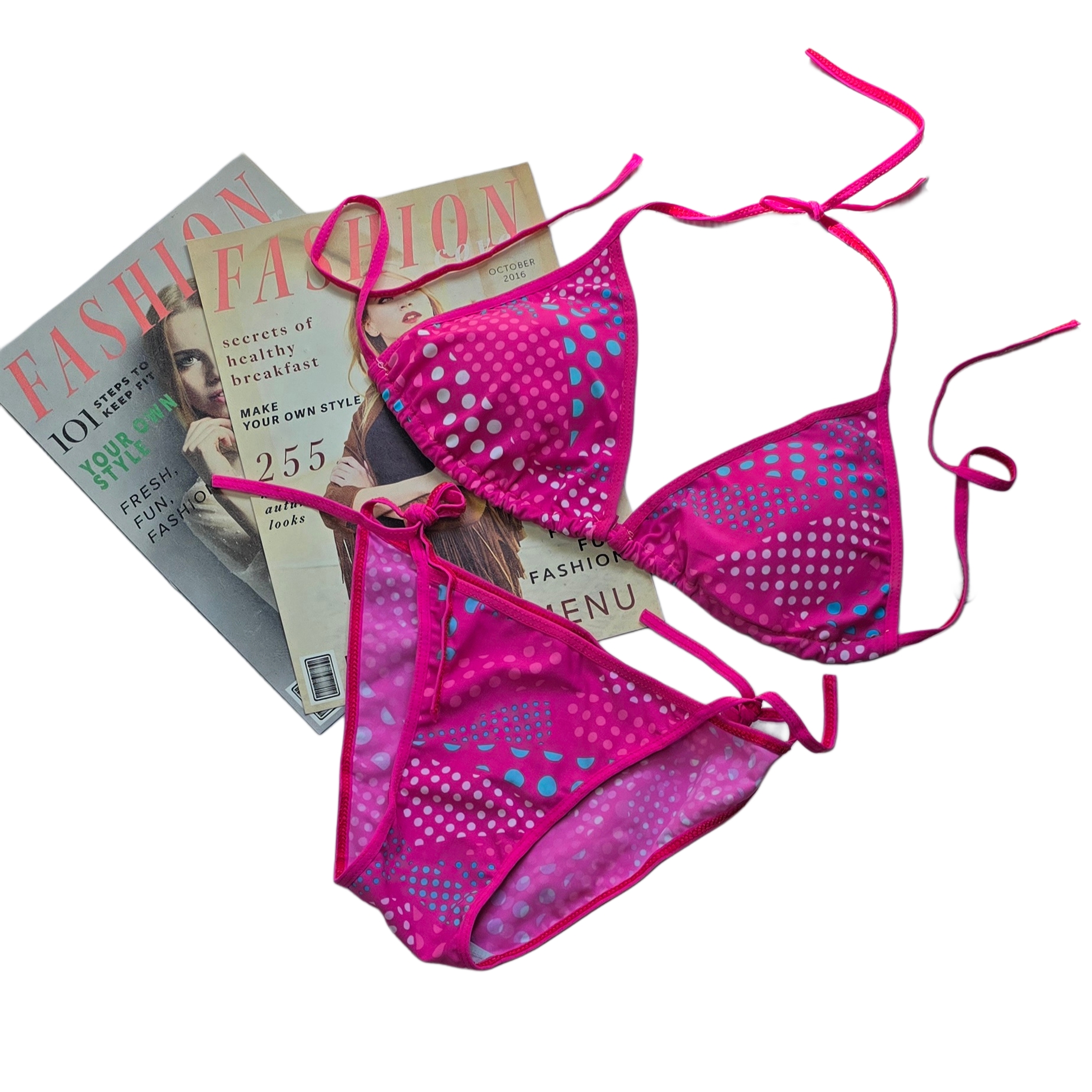 بیکینی کاپدار گره ای فری سایز کد۱۵۵