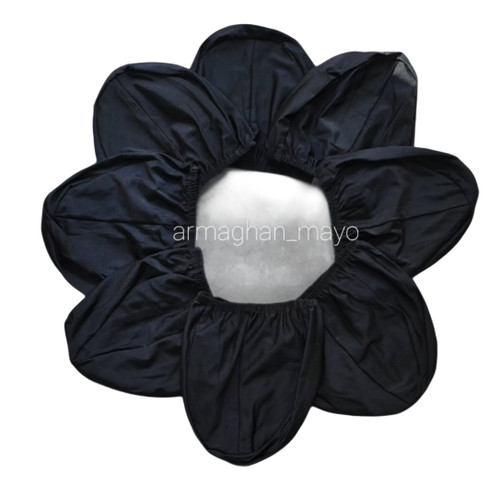 کلاه شنا پارچه ای مشکی سایزبزرگ کد۱۵۶