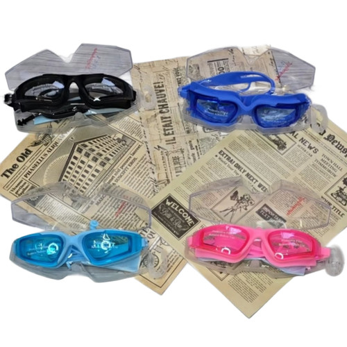 عینک شنا وارداتی برند Longzhisha ضدبخار دارای قاب شیشه ای مناسب خانم ها و آقایان کد۱۳۶