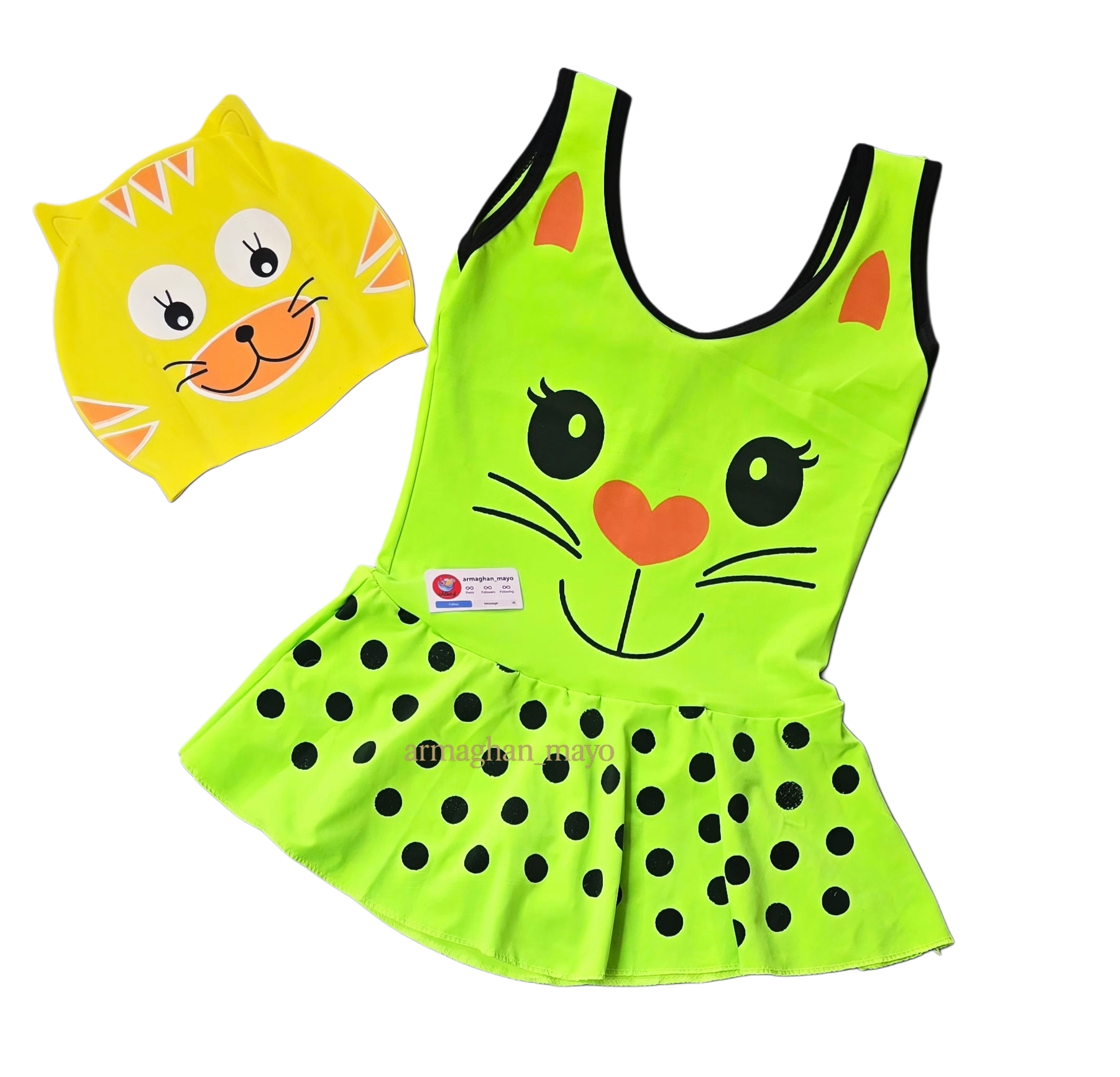 مایوبچگانه دامنی طرح خرگوشی فریسایز۳تا۷_۸سال کد۱۸۲