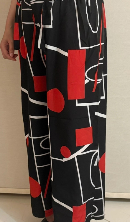 شلوار راحتی زنانه نخی ساحلی طرحبندی متنوع کد ۲۳۹ - طرح ۱