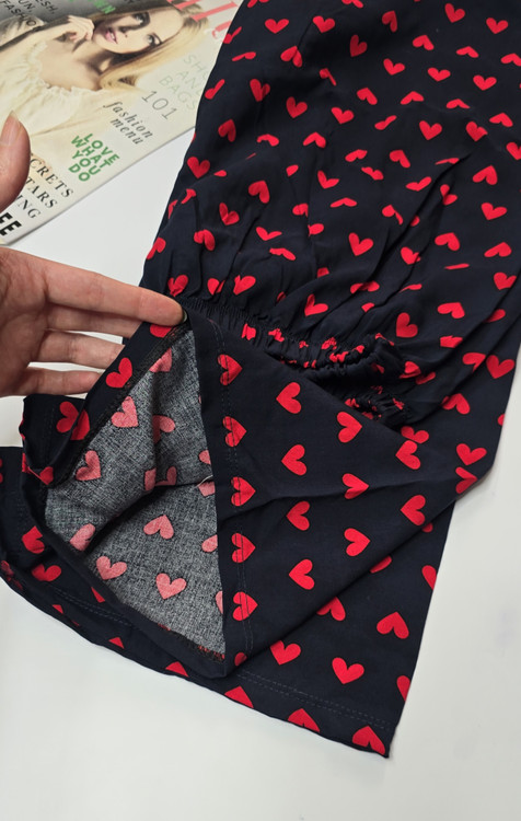 شلوار راحتی زنانه نخی ساحلی طرحبندی متنوع کد ۲۳۹ - طرح ۴