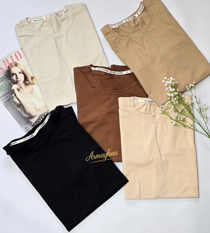 تیشرت بیسیک لانگ طرح ساده کد ۲۴۰ - رنگ شماره ۳