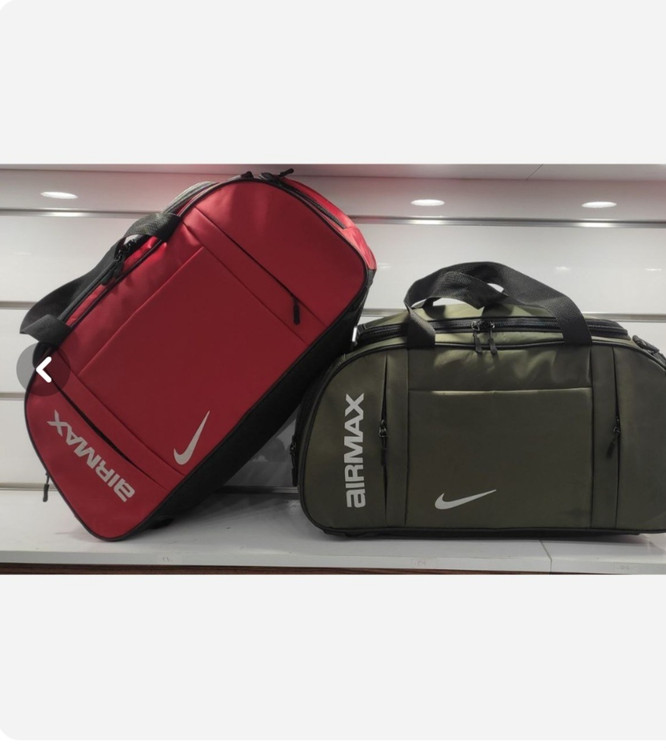 ساک ورزشی نایکی ایرمکس کد ۲۴۶ رنگ قرمز با جاکفشی | فروشگاه ارمغان