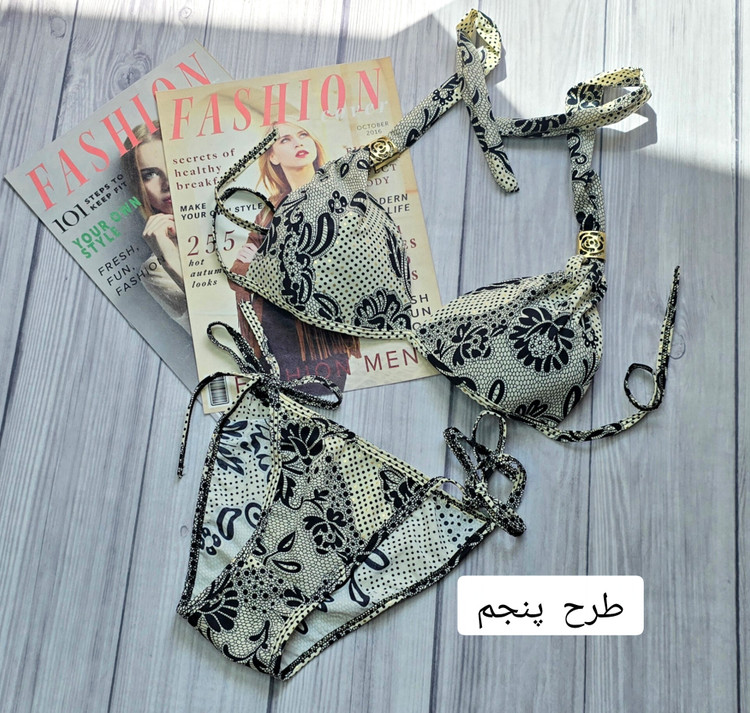 بیکینی کاپدار گره ای فری سایز کد۱۵۵
