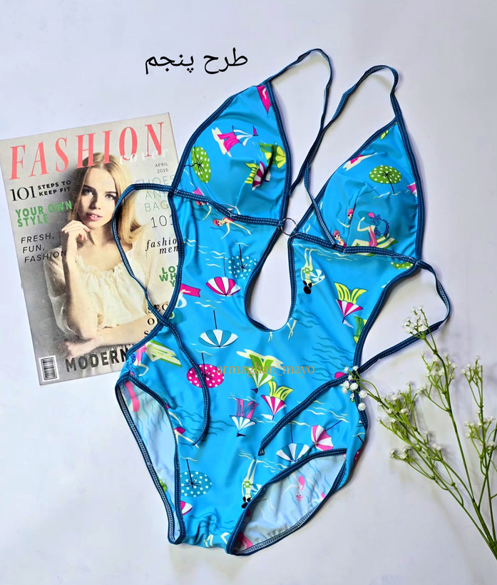 مایو فانتزی کاپدار پشتباز گرهای کد ۲۹۲ - کاپ اسفنجی