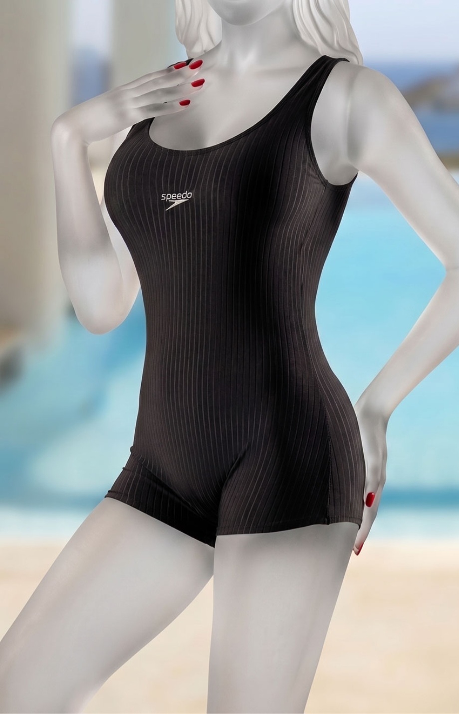 مایوسایزبزرگ زنانه پادار کاپدار کبریتی شاین speedo کد ۲۶۴